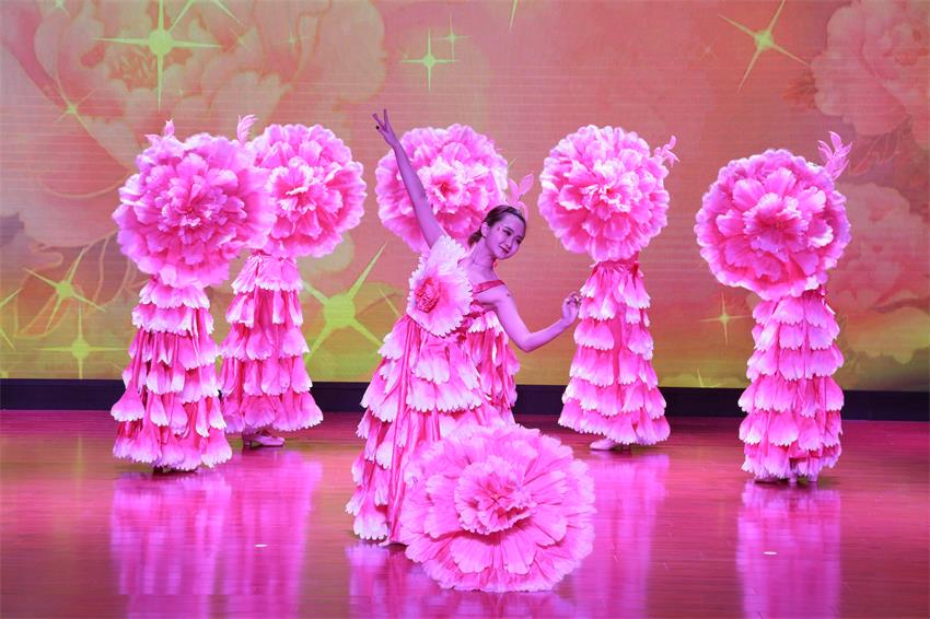 米乐线上平台,米乐（中国）2019年度工作动员大会---舞蹈《花开树恩》